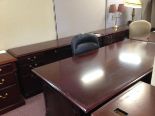 Desk and Credenza